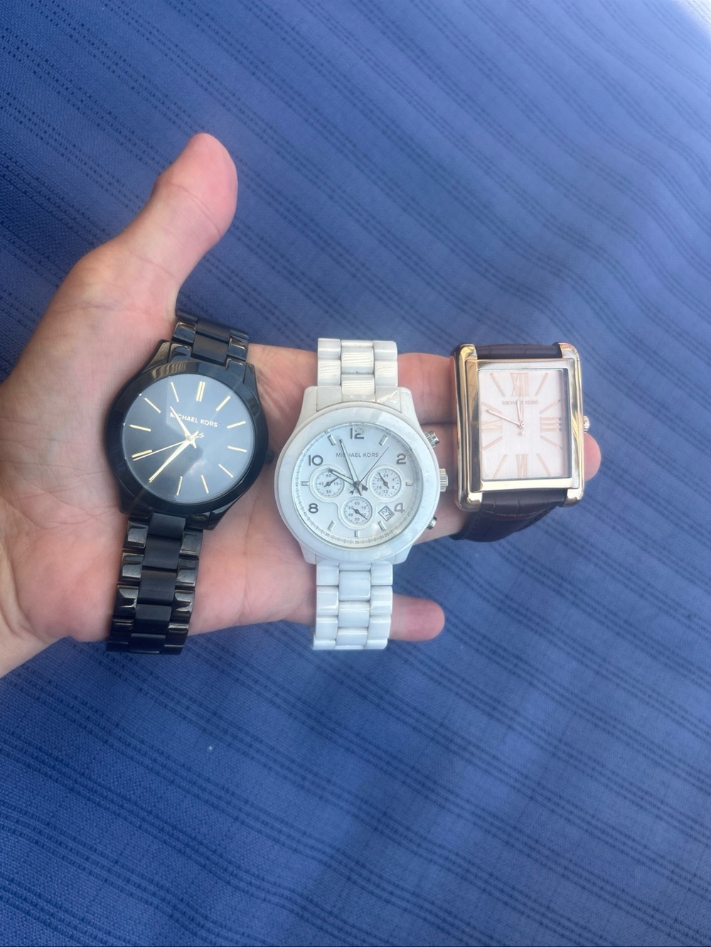 Michael Kors Watch Lot of 3 Fashion Luxury Watch AS IS Needs Battery